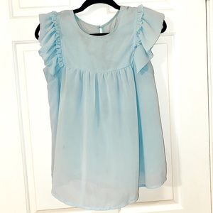 Baby blue blouse